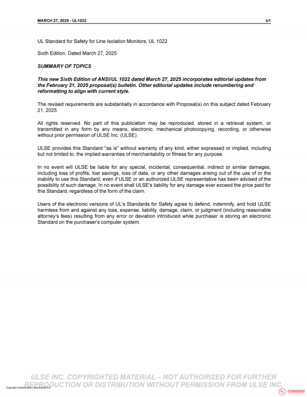 UL 1022 PDF UL 1022 PDF